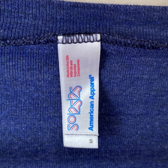 ❤️3 for $30❤️ Vintage American Apparel Bicycle Crew Neck Sweater Lightweight - Picture 4 of 6
